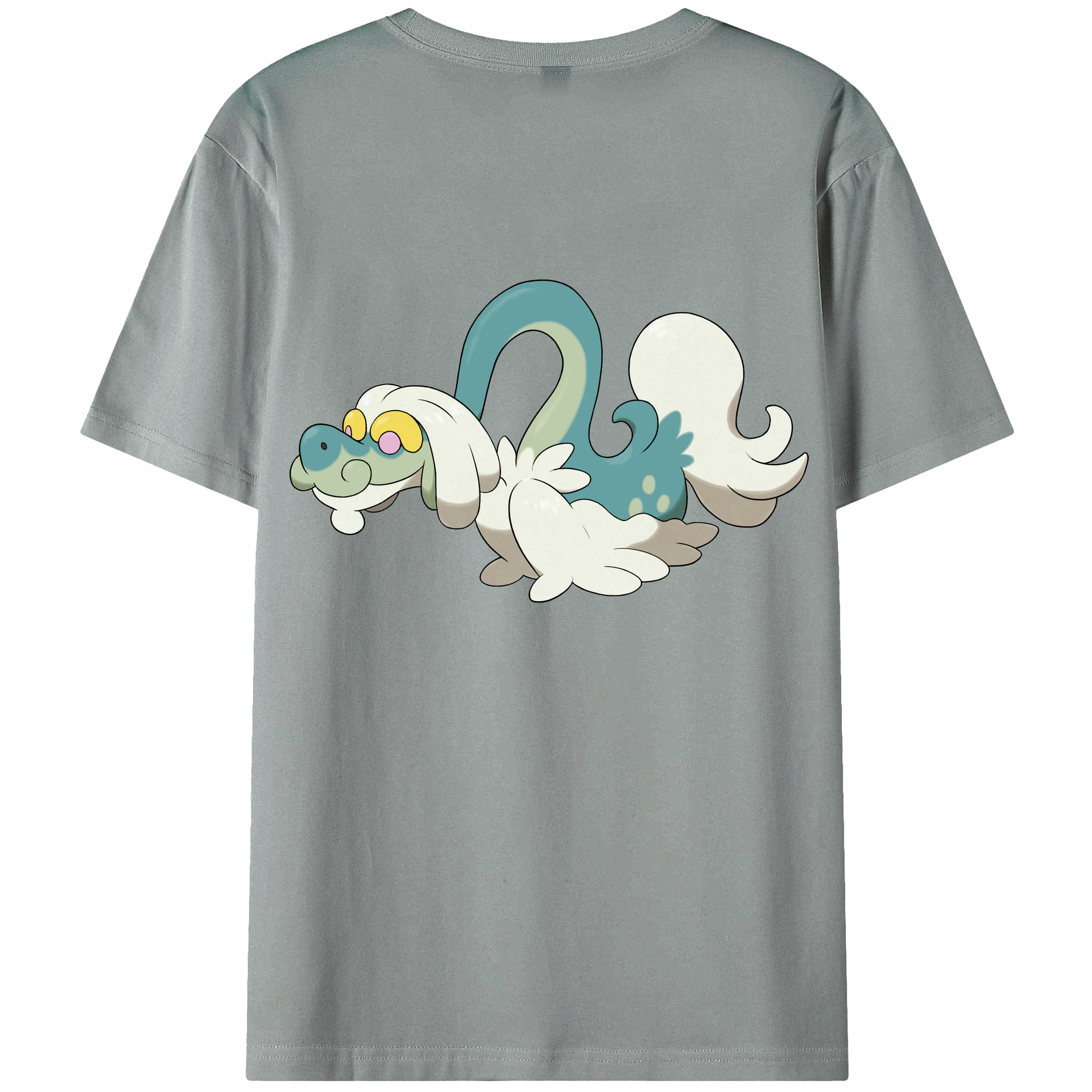 （画像用） ポケットモンスター Pokémon 綿100％ メンズ半袖Tシャツ（バックプリント） 通気性